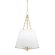 Hudson Valley Lighting Burdett Aged Brass 15W x 15L x 24.25H Pendant