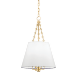 Hudson Valley Lighting Burdett Aged Brass 15W x 15L x 24.25H Pendant