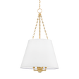 Hudson Valley Lighting Burdett Aged Brass 22W x 22L x 36.25H Pendant