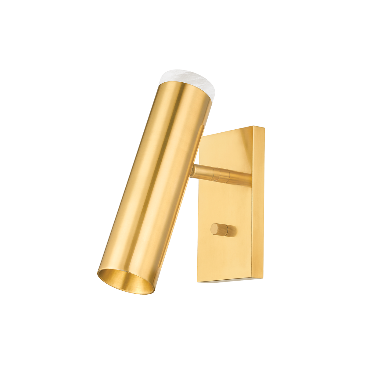 Hudson Valley Lighting CLARK Aged Brass 4.25W x 4.25L x 11.5H Wall Sconce