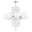 Hudson Valley Lighting Calypso Polished Nickel 33.5W x 33.5L x 32.5H Chandelier