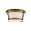 Hudson Valley Lighting Newport Aged Brass 10W x 10L x 5.25H Flush Mount