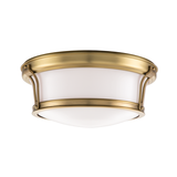 Hudson Valley Lighting Newport Aged Brass 13W x 13L x 5.25H Flush Mount