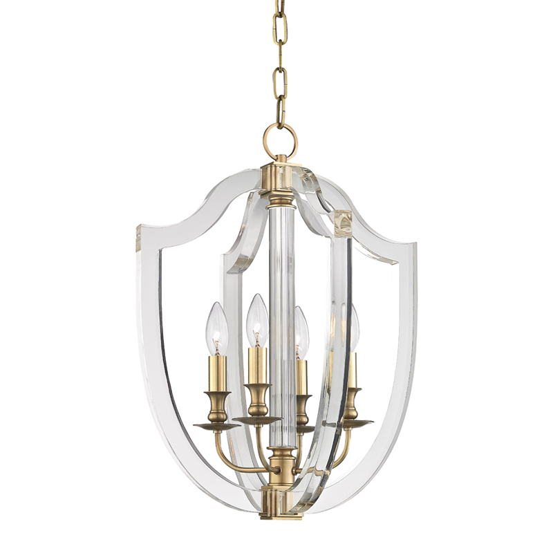 Hudson Valley Lighting Arietta Aged Brass 16.5W x 16.5L x 22H Pendant