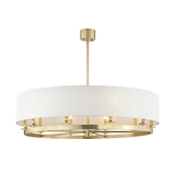 Hudson Valley Lighting Durham Aged Brass 42W x 42L x 14.5H Chandelier