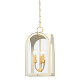 Hudson Valley Lighting Lincroft VINTAGE GOLD LEAF/SOFT SAND 9W x 9L x 18.5H Candleholder