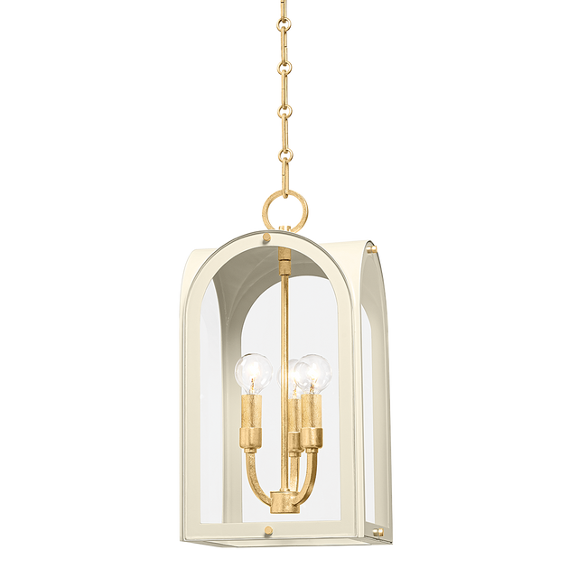 Hudson Valley Lighting Lincroft VINTAGE GOLD LEAF/SOFT SAND 9W x 9L x 18.5H Candleholder