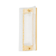 Hudson Valley Lighting PHILMONT Aged Brass 6.75W x 6.75L x 15H Wall Sconce