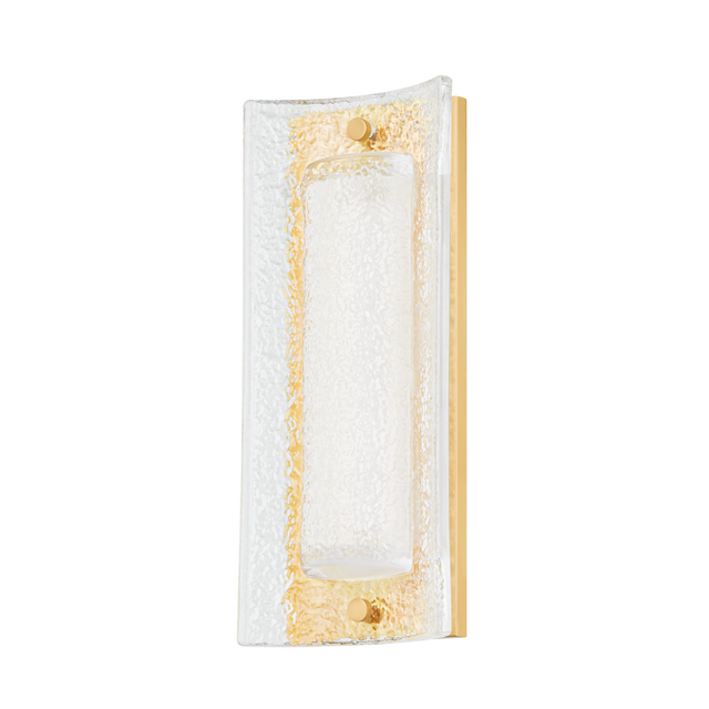 Hudson Valley Lighting PHILMONT Aged Brass 6.75W x 6.75L x 15H Wall Sconce