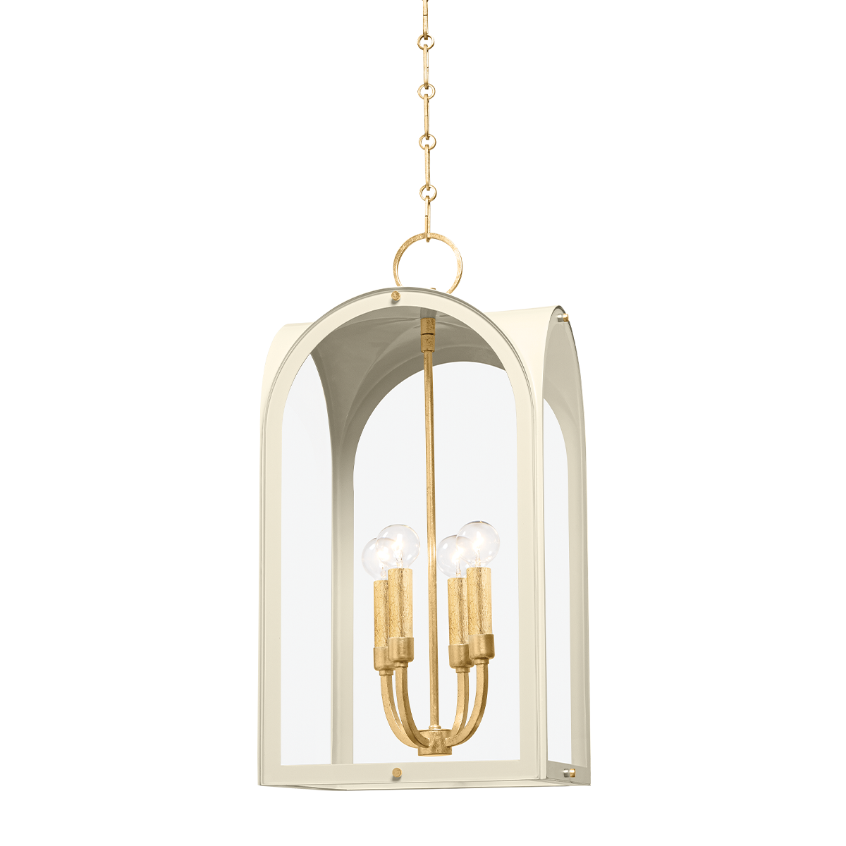 Hudson Valley Lighting Lincroft VINTAGE GOLD LEAF/SOFT SAND 12.25W x 12.25L x 24.75H Candleholder