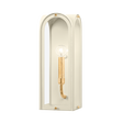 Hudson Valley Lighting Lincroft VINTAGE GOLD LEAF/SOFT SAND 6W x 6L x 16H Wall Sconce