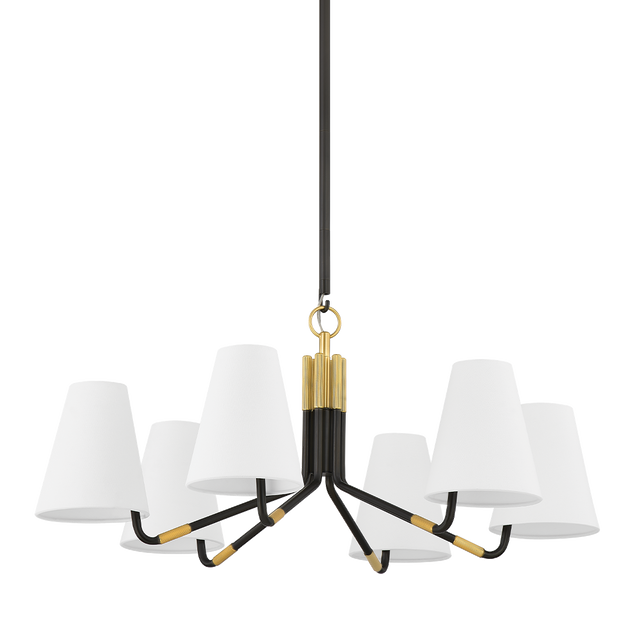 Hudson Valley Lighting Stanwyck AGED BRASS/DISTRESSED BRONZE 31.5W x 31.5L x 14.25H Chandelier