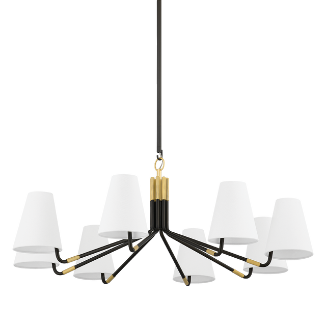 Hudson Valley Lighting Stanwyck AGED BRASS/DISTRESSED BRONZE 40W x 40L x 16H Chandelier