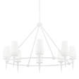 Hudson Valley Lighting Torch White Plaster 48W x 48L x 30.5H Chandelier
