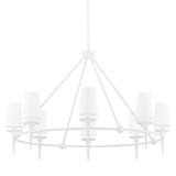 Hudson Valley Lighting Torch White Plaster 48W x 48L x 30.5H Chandelier