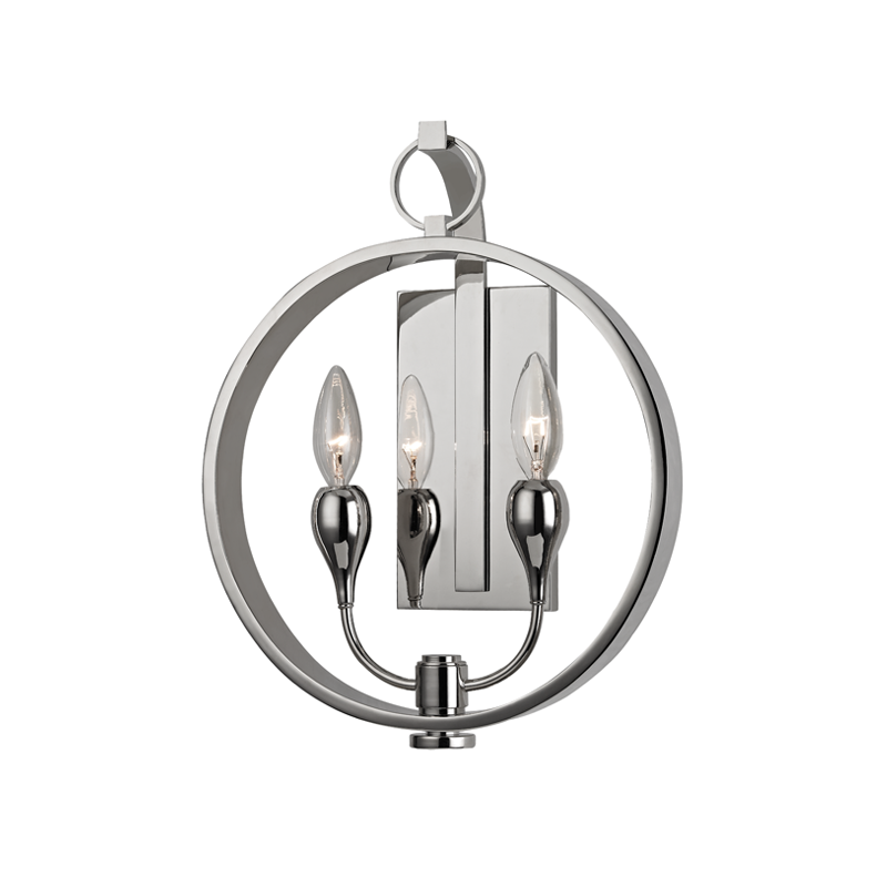 Hudson Valley Lighting Dresden Polished Nickel 12W x 12L x 14.75H Wall Sconce