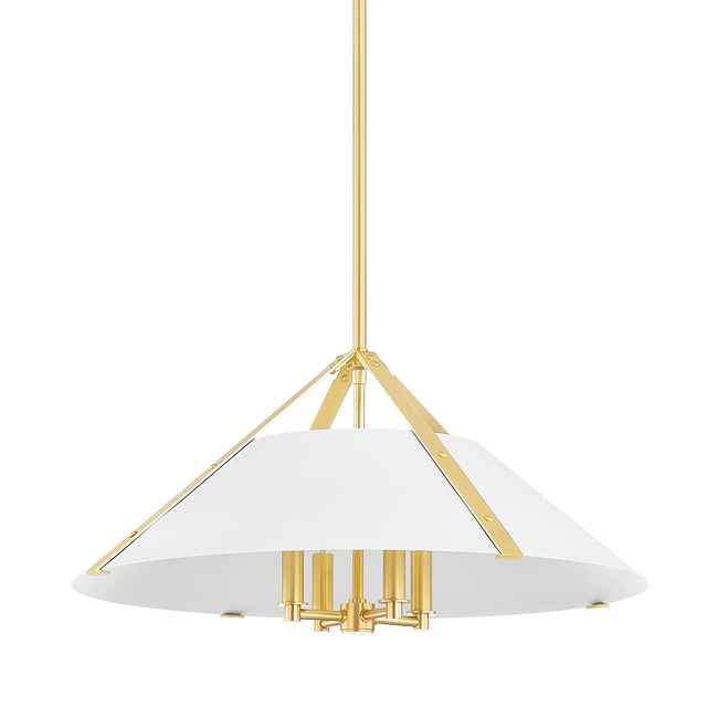 Hudson Valley Lighting Raymond AGED BRASS/SOFT WHITE 26W x 26L x 12.75H Pendant