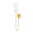 Hudson Valley Lighting Harlem Aged Brass 5.25W x 5.25L x 24H Wall Sconce