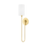 Hudson Valley Lighting Harlem Aged Brass 5.25W x 5.25L x 24H Wall Sconce