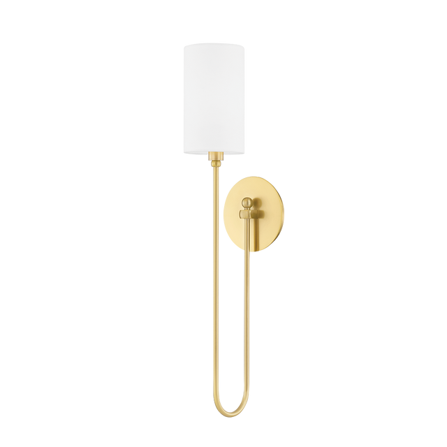Hudson Valley Lighting Harlem Aged Brass 5.25W x 5.25L x 24H Wall Sconce