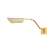Hudson Valley Lighting DOUGLASTON AGED BRASS/ SOFT SAND 4.75W x 4.75L x 9.75H Wall Sconce