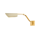 Hudson Valley Lighting DOUGLASTON AGED BRASS/ SOFT SAND 4.75W x 4.75L x 9.75H Wall Sconce