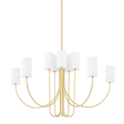 Hudson Valley Lighting Harlem Aged Brass 48.25W x 48.25L x 29H Chandelier