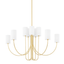 Hudson Valley Lighting Harlem Aged Brass 48.25W x 48.25L x 29H Chandelier