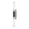 Hudson Valley Lighting Huntington Polished Nickel/black 2.5W x 2.5L x 24H Wall Sconce