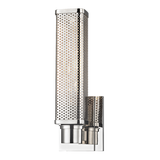 Hudson Valley Lighting Gibbs Polished Nickel 4.5W x 4.5L x 12.5H Wall Sconce