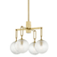 Hudson Valley Lighting Jewett Aged Brass 24W x 24L x 19.25H Chandelier
