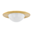 Hudson Valley Lighting GERALDTON Aged Brass 21W x 21L x 6H Flush Mount