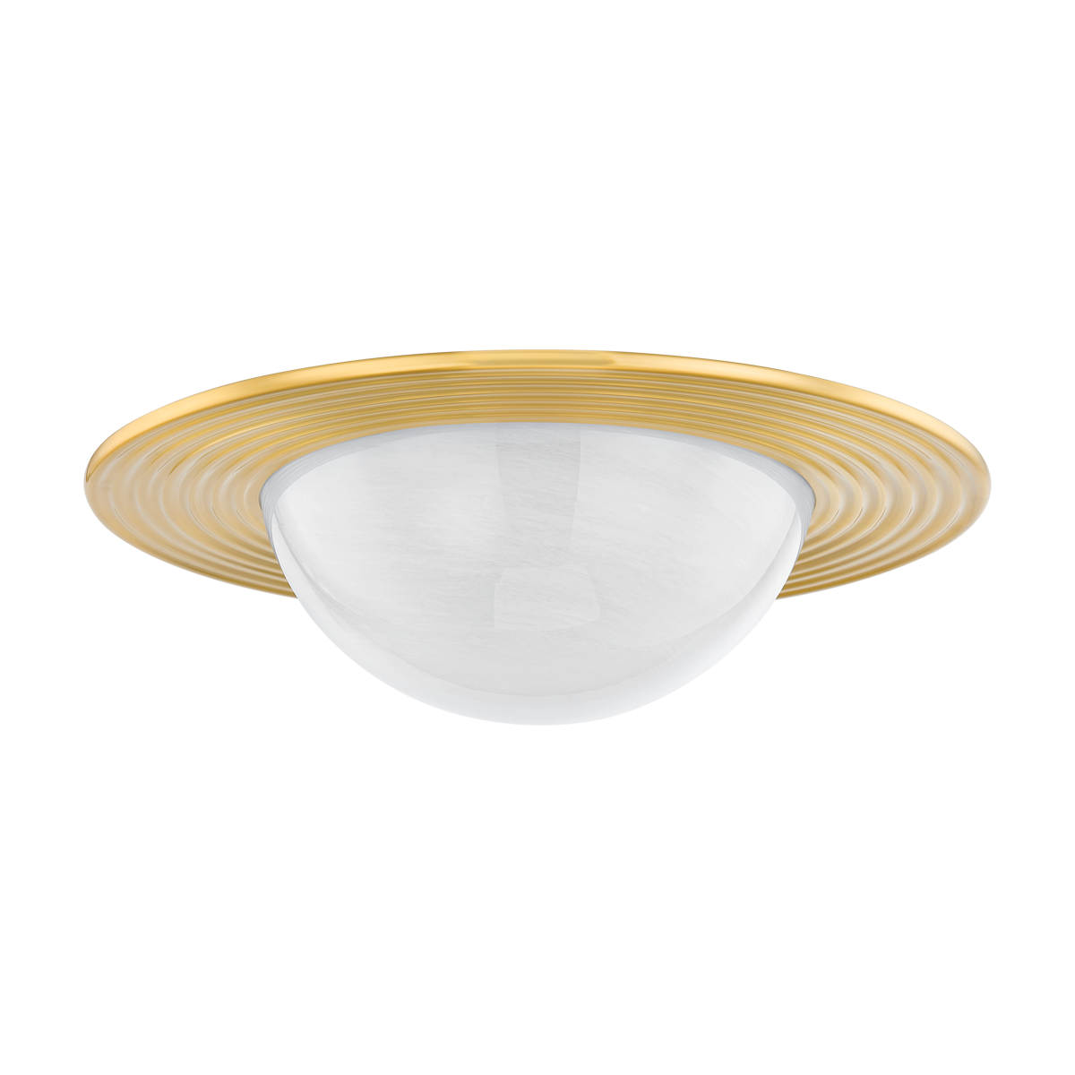 Hudson Valley Lighting GERALDTON Aged Brass 21W x 21L x 6H Flush Mount