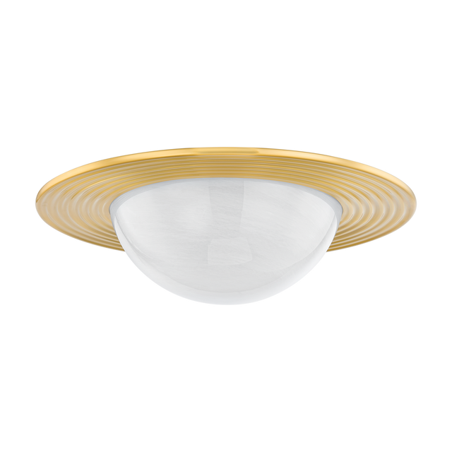 Hudson Valley Lighting GERALDTON Aged Brass 21W x 21L x 6H Flush Mount