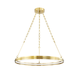Hudson Valley Lighting Rosendale Aged Brass 28W x 28L x 2.25H Chandelier