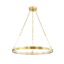 Hudson Valley Lighting Rosendale Aged Brass 28W x 28L x 2.25H Chandelier