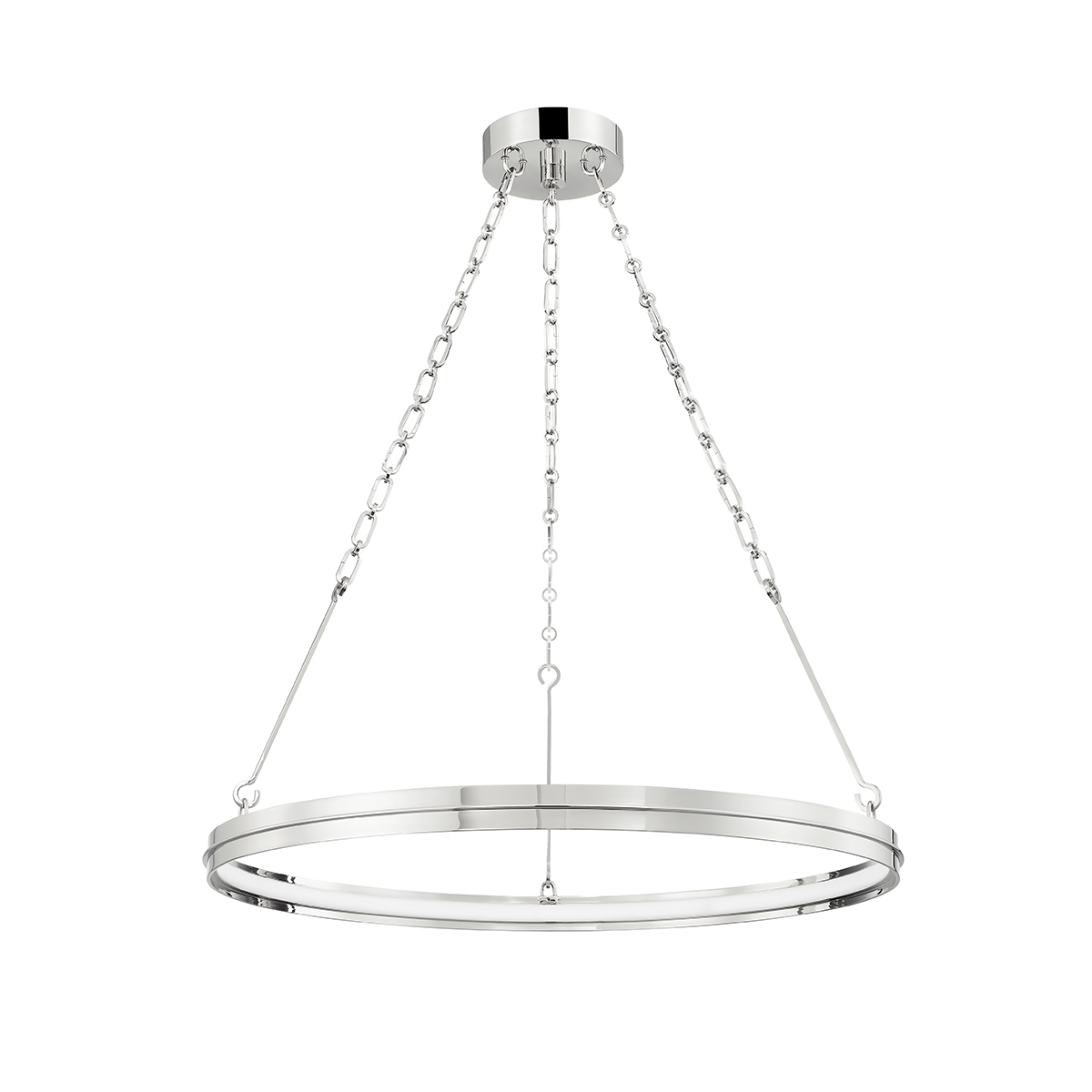 Hudson Valley Lighting Rosendale Polished Nickel 28W x 28L x 2.25H Chandelier