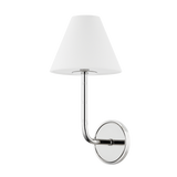 Hudson Valley Lighting Trice Polished Nickel 7.75W x 7.75L x 15.75H Wall Sconce