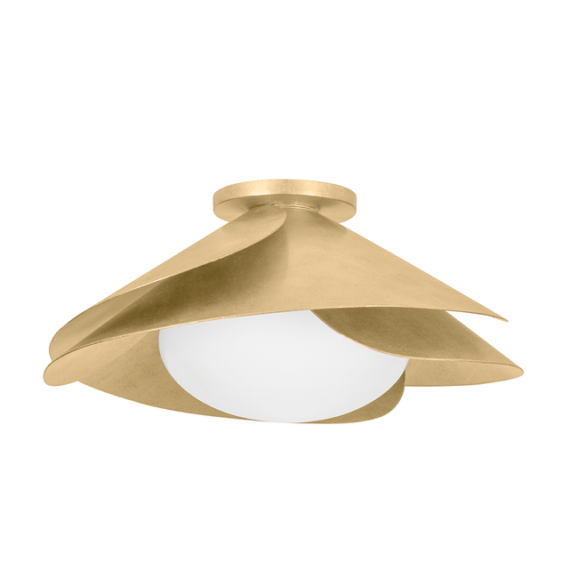 Hudson Valley Lighting Brookhaven Vintage Gold Leaf 22W x 22L x 9.75H Flush Mount