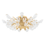 Hudson Valley Lighting Tulip Gold Leaf 23.25W x 23.25L x 7H Semi-Flush Mount