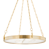 Hudson Valley Lighting Kirby Aged Brass 30W x 30L x 3.5H Chandelier