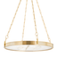 Hudson Valley Lighting Kirby Aged Brass 30W x 30L x 3.5H Chandelier
