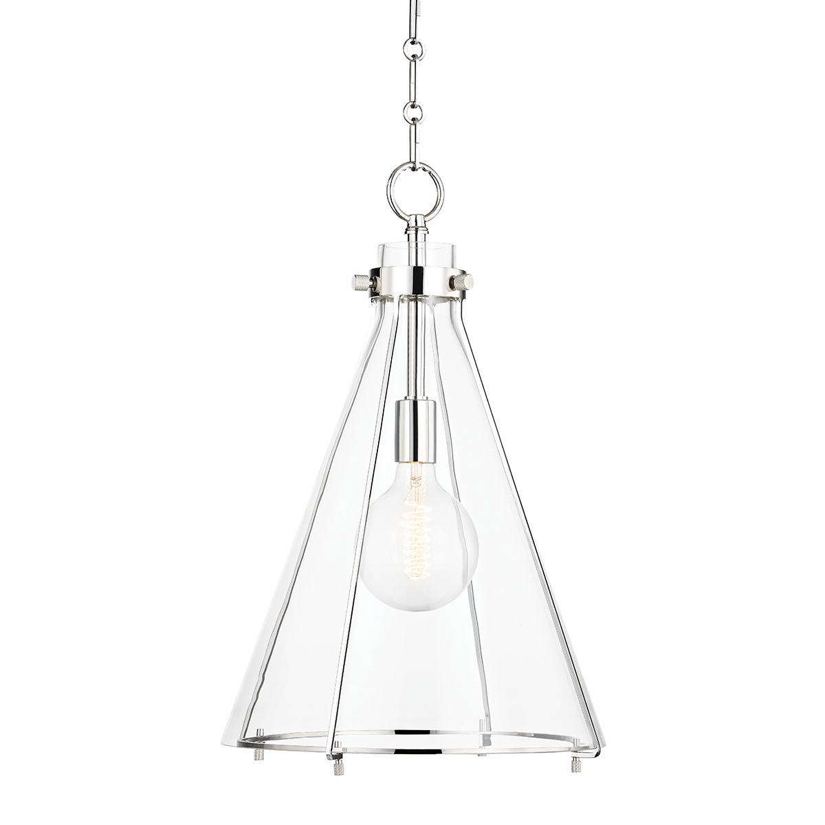 Hudson Valley Lighting Eldridge Polished Nickel 14W x 14L x 23.5H Pendant