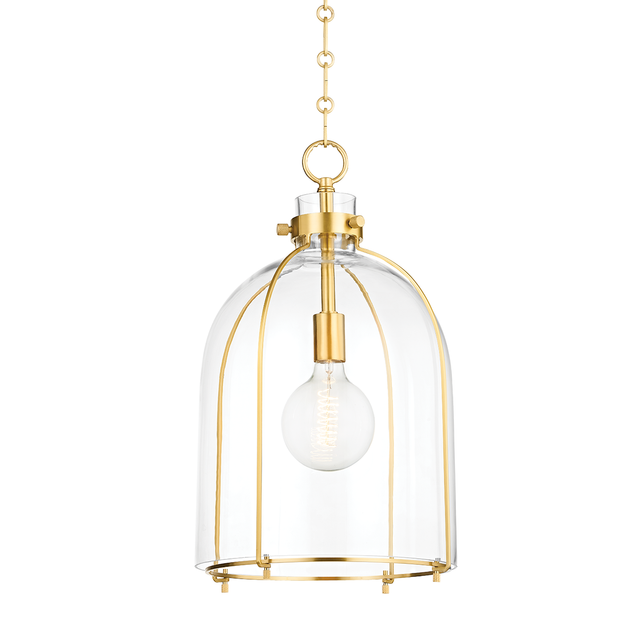 Hudson Valley Lighting Eldridge Aged Brass 15.5W x 15.5L x 23.5H Pendant