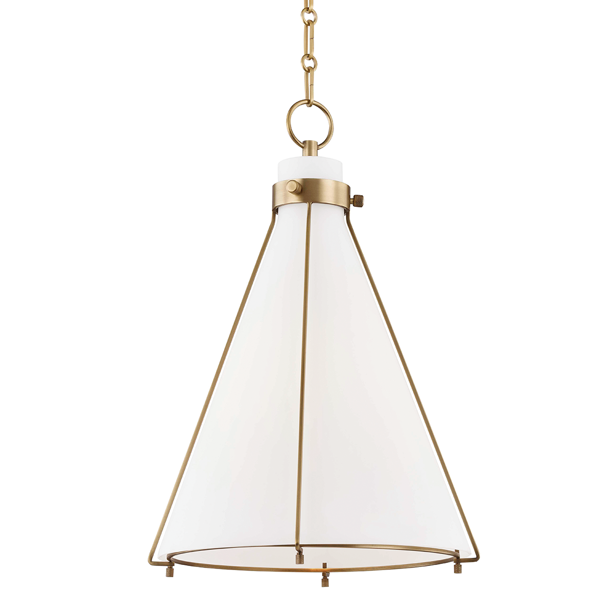 Hudson Valley Lighting Eldridge Aged Brass 15.5W x 15.5L x 22H Pendant
