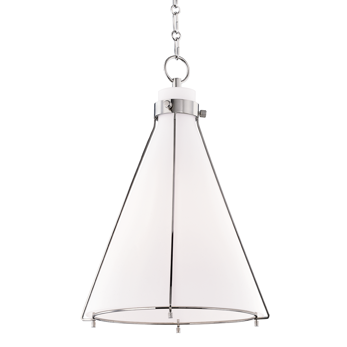 Hudson Valley Lighting Eldridge Polished Nickel 15.5W x 15.5L x 22H Pendant