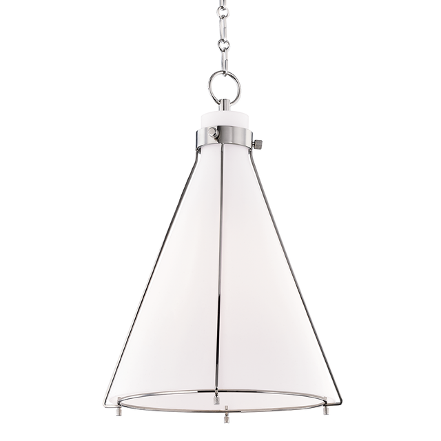 Hudson Valley Lighting Eldridge Polished Nickel 15.5W x 15.5L x 22H Pendant