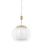 Hudson Valley Lighting CLEMENTON AGED BRASS 17W x 17L x 24H Pendant