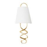 Hudson Valley Lighting Dota Vintage Gold Leaf 9W x 9L x 22.25H Wall Sconce