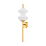 Hudson Valley Lighting Barrow Aged Brass 8.5W x 8.5L x 31H Wall Sconce